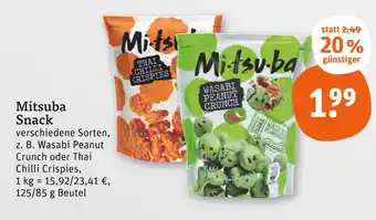 tegut Mitsuba snack wasabi peanut crunch Angebot