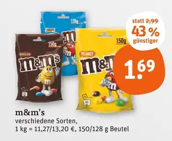 tegut M&m's chocolate Angebot