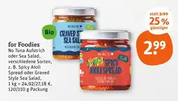 tegut No tuna spicy aioli spread Angebot