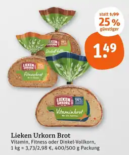 tegut Lieken urkorn vitaminbrot Angebot