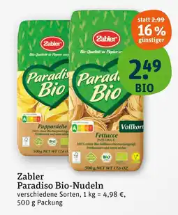 tegut Zabler paradiso bio-nudeln Angebot