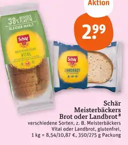 tegut Schär meisterbäckers vital Angebot