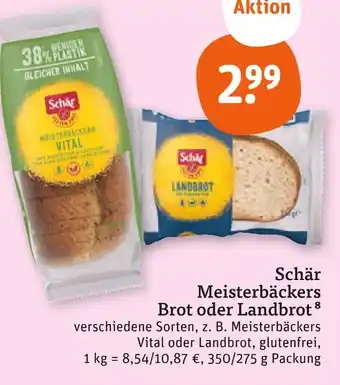 tegut Schär meisterbäckers vital Angebot