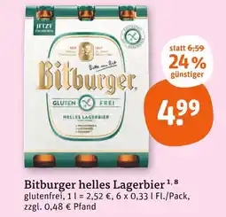 tegut Bitburger helles lagerbier Angebot