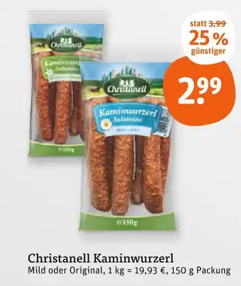 tegut Christanell kaminwurzerl mild Angebot