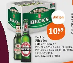 tegut Beck's pils Angebot