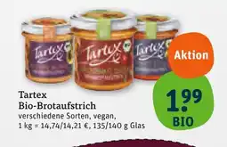tegut Tartex bio-brotaufstrich Angebot