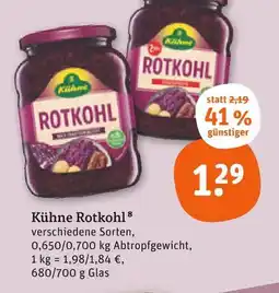 tegut Kühne rotkohl Angebot