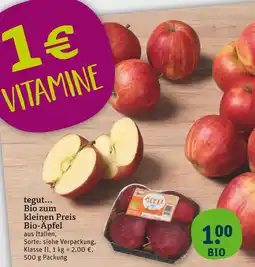 tegut Bio-äpfel Angebot