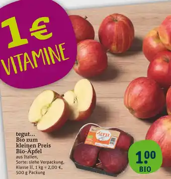 tegut Bio-äpfel Angebot
