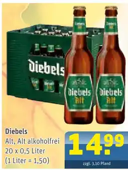 Getränke Arena Diebels alt, alt alkoholfrei Angebot