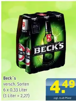 Getränke Arena Beck´s beck´s Angebot
