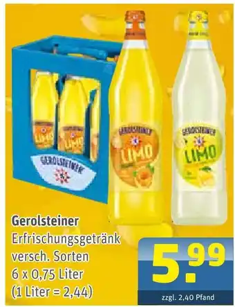 Getränke Arena Gerolsteiner erfrischungsgetränk Angebot