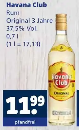 Getränkewelt Havana club rum original 3 jahre Angebot