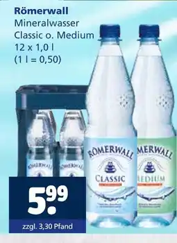 Getränkewelt Römerwall mineralwasser classic Angebot