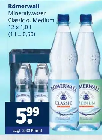 Getränkewelt Römerwall mineralwasser classic Angebot