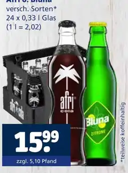 Getränkewelt Afri oder bluna Angebot