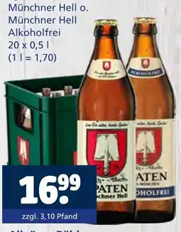 Getränkewelt Münchner hell o. münchner hell alkoholfrei Angebot