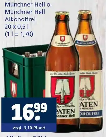 Getränkewelt Münchner hell o. münchner hell alkoholfrei Angebot