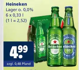 Getränkewelt Heineken lager o. 0,0% Angebot
