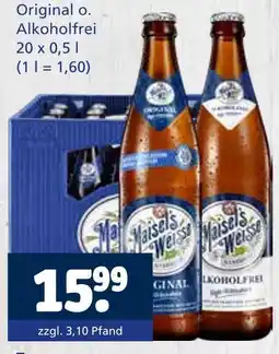 Getränkewelt Maisel's weisse original o. alkoholfrei Angebot