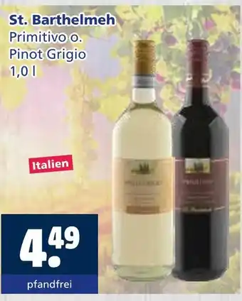 Getränkewelt St. barthelmeh primitivo Angebot