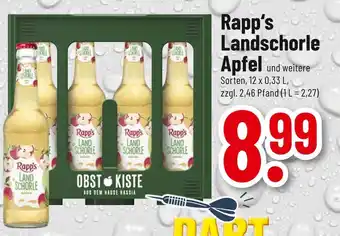 trinkgut Rapp’s landschorle apfel Angebot