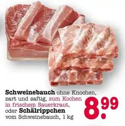 E-Center Schweinebauch Angebot