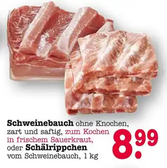 E-Center Schweinebauch Angebot