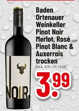 trinkgut Baden ortenauer weinkeller pinot noir trocken Angebot