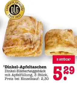 E-Center Dinkel-apfeltaschen Angebot