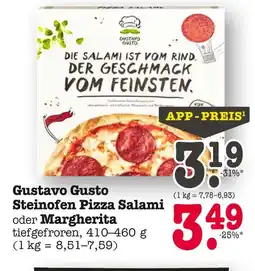 E-Center Gustavo gusto steinofen pizza salami Angebot