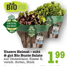 E-Center Unsere heimat bio bunte salate Angebot