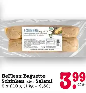 E-Center Beflexx baguette schinken Angebot