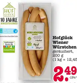 E-Center Hofglück wiener würstchen Angebot