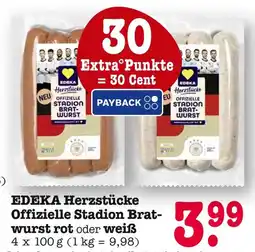 E-Center Edeka herzstücke offizielle stadion bratwurst rot Angebot