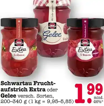 E-Center Schwartau fruchtaufstrich extra erdbeere Angebot