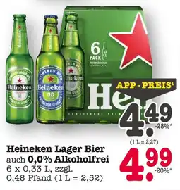 E-Center Heineken lager bier Angebot