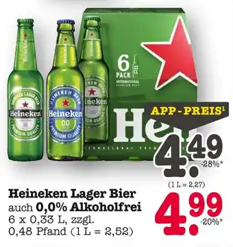 E-Center Heineken lager bier Angebot