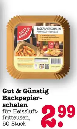 E-Center Gut & günstig backpapierschalen Angebot