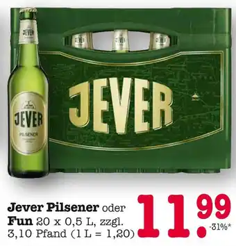 E-Center Jever pilsener Angebot