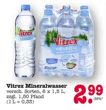 E-Center Vitrex mineralwasser Angebot