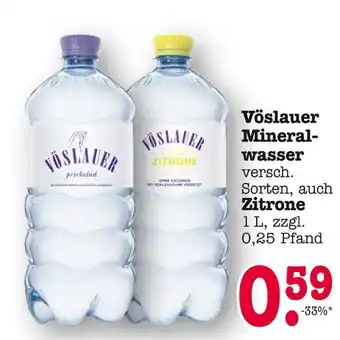 E-Center Vöslauer mineralwasser Angebot