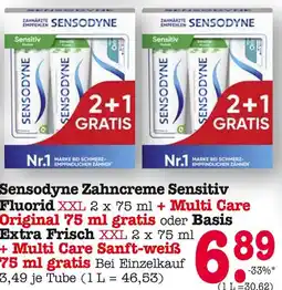 E-Center Sensodyne zahncreme sensitiv fluorid xxl Angebot