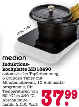 E-Center Medion induktionskochplatte md18490 Angebot
