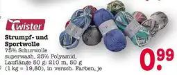 E-Center Twister strumpf- und sportwolle Angebot