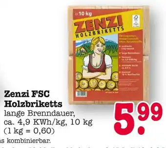 E-Center Zenzi fsc holzbriketts Angebot