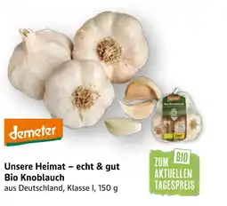 E-Center Demeter unsere heimat – echt & gut bio knoblauch Angebot