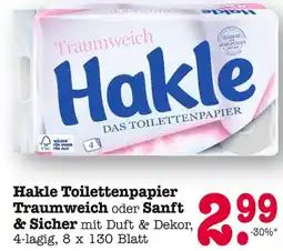E-Center Hakle toilettenpapier traumweich Angebot