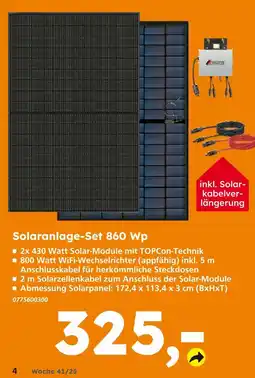 Globus Baumarkt Solaranlage-set 860 wp Angebot